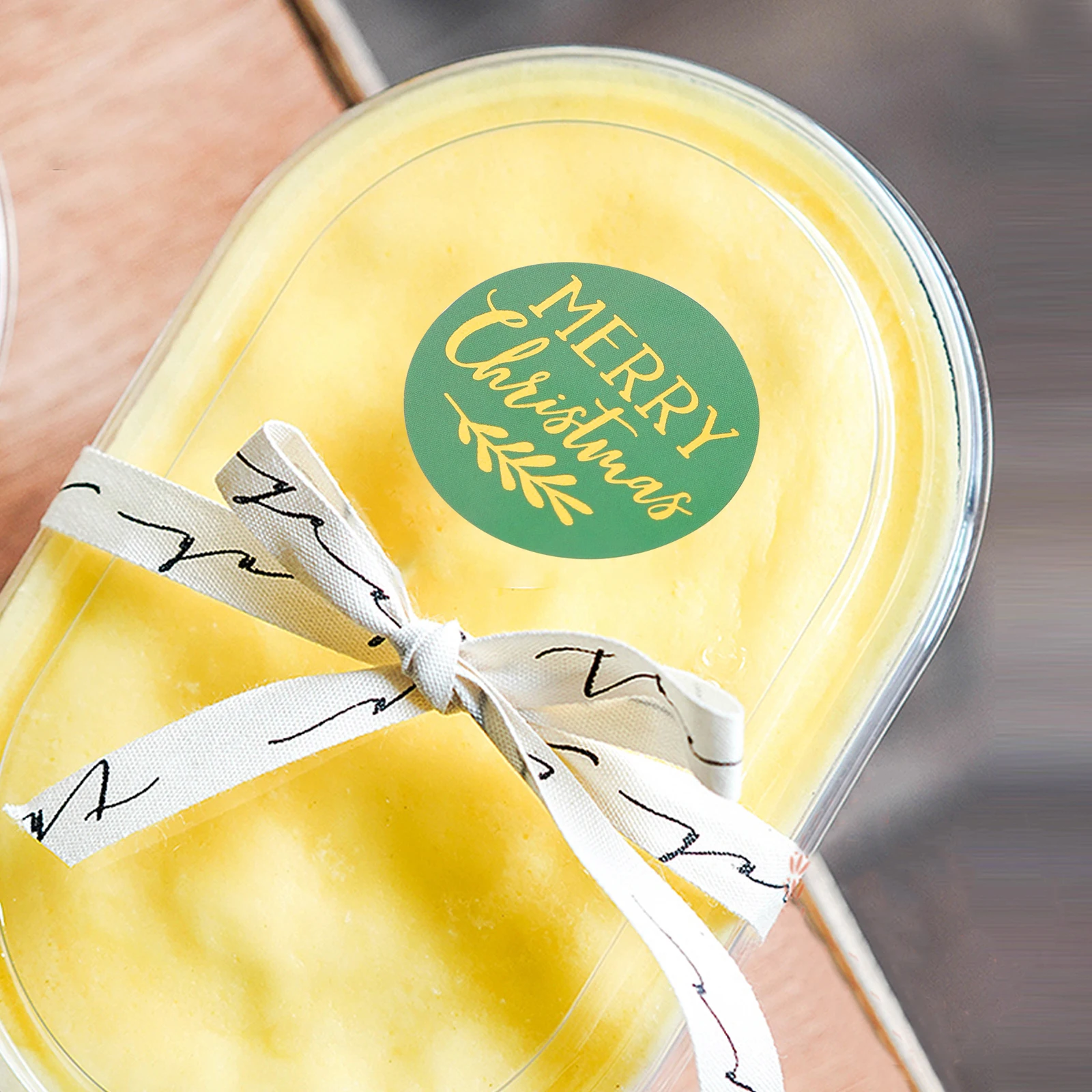 Christmas Gift Tag Stickers Xmas Gift Label Stickers Wrapping Paper Labels Round Labels