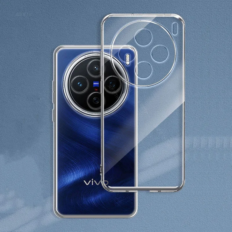 

Ultra Thin Clear Phone Case For Vivo X200 Pro Soft TPU Silicone Cases Back Cover for Vivo X100 S Ultra X200Pro Mini Protective
