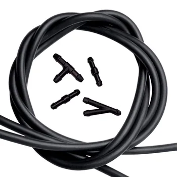 Manguera universal para boquilla limpiaparabrisas de 2 metros con cabezal directo T Y adecuada para bombas de faros delanteros, piezas automotrices