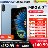 Blackview MEGA 2 Tablets 12 inch 2K Display Widevine L1 Android 15  24GB(8+16) 256GB 9000mAh AI Main Camera Pad PC