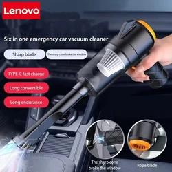 Lenovo Wireless Car Vacuum Cleaner Mounted 3500PA Household Small Rechargeable Handheld Powerful Indoor Sofa Desktop Cleaner