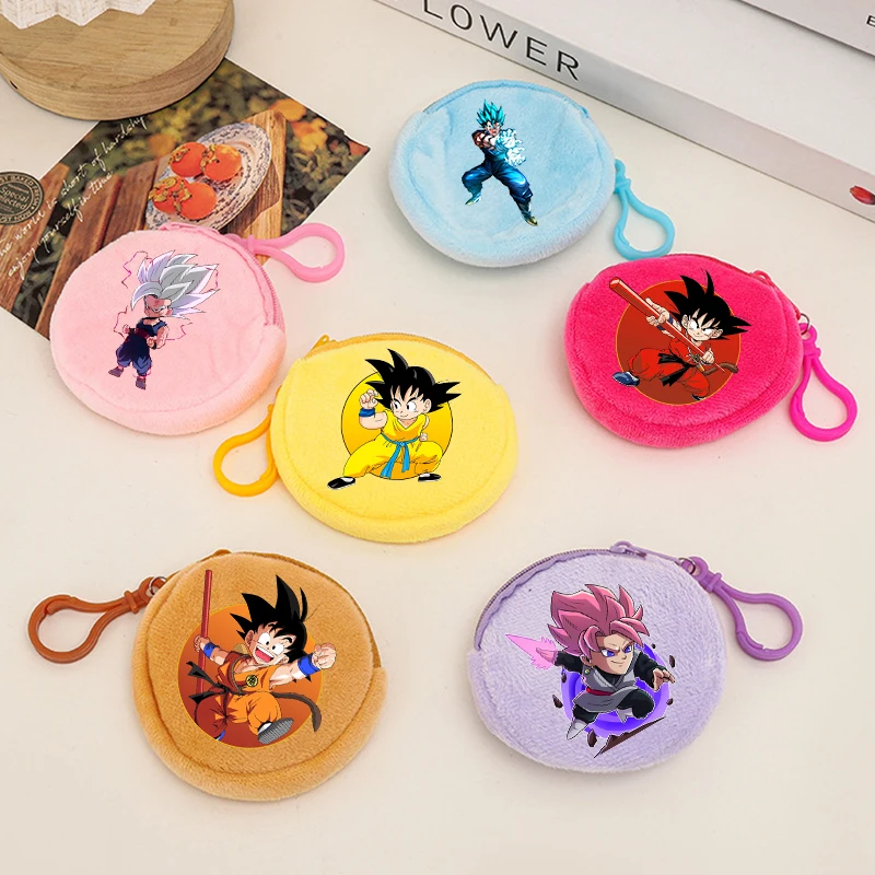 

Dragon Ball Plush Coin Purse Boys Girls Kawaii Cartoon Anime Figures Mini Wallets Trendy Cool Bag Accessories Storage Bags Gifts
