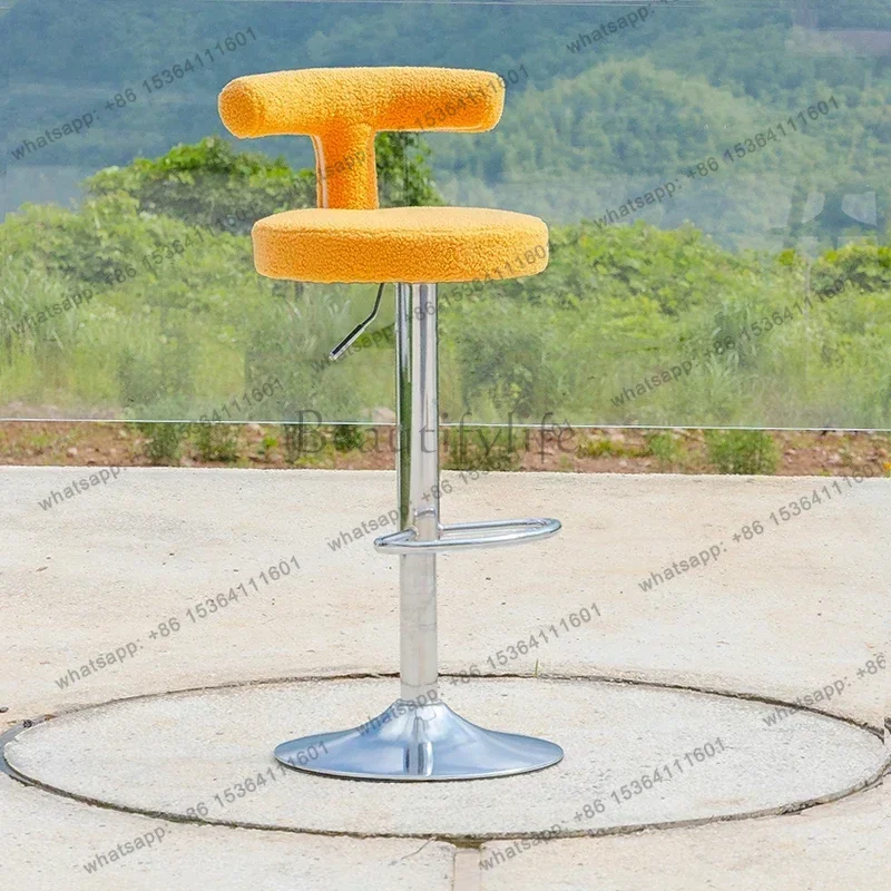Factory Direct Sales Modern Swivel Bar Chairs Nordic Office Luxury Reception Bar Chairs Italian Design Liftable Bar Furniture Ch