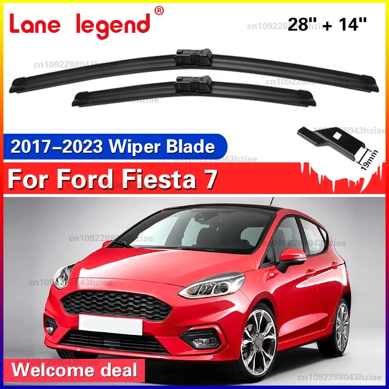 

Комплект щеток переднего стеклоочистителя для Ford Fiesta 7 2017-2023 2022 2021 2020, щетки для лобового стекла 28 "+ 14"