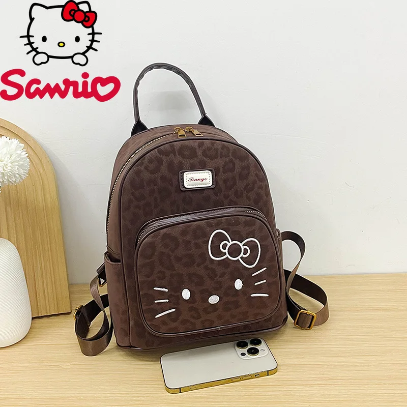 

Hello Kitty 2026 New Women's Backpack Fashion High Quality Student Backpack Leisure Versatile Multi Functional Storage Backpack