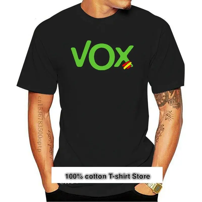 

Camiseta Roly с логотипом Vox Espa для мужчин, ropa informal, nueva