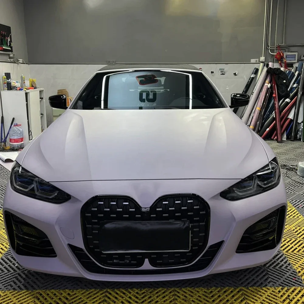 

Matte PET Extinction Misty Grey Purple Car Vinyl Film PVC Self-Adhesive Protection Film Car Motorcycle Body Sticker Accessories