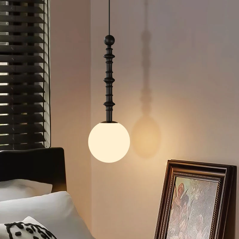 

Retro mid-vintage bedside chandelier, bedroom cloakroom, decorative hanging wire lamps, Chinese-style high-end atmosphere lamp