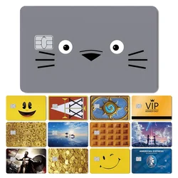 100% New Fashion Cartoon Pet Anime Game Ghost Earth Gold Bank Credit Debit Bus Card Small Big No Chip Film Sticker Cover Skin