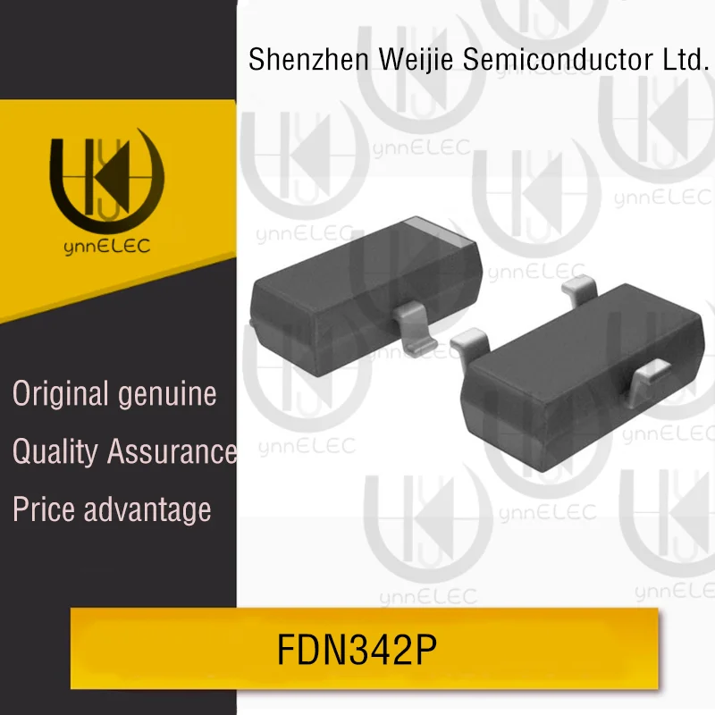 

Logic-Level P-MOS | FDN342P 65mΩ @2.5V | -20V 3.1A | SOT-23-3