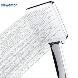 Alta Pressão Handheld Water-Saving Shower Head, Torneiras ajustáveis, Newentor Acessórios Do Banheiro, 6-Setting