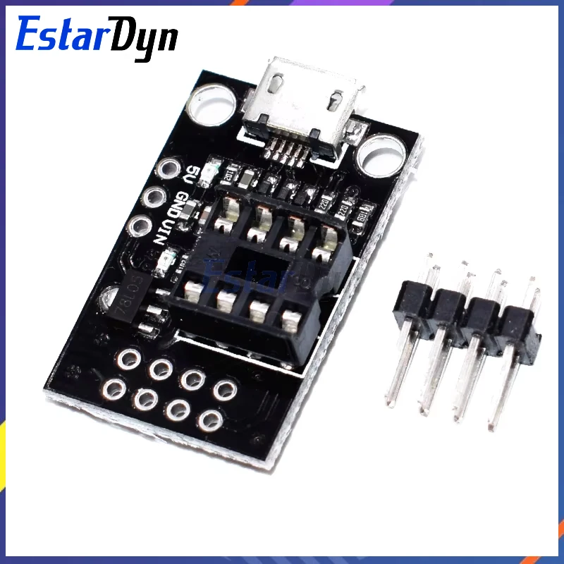 Estardyn ATtiny13A / ATtiny25 / ATtiny45 / ATtiny85 Steckbare ATTINY-Entwicklungsprogrammierung Bare Board