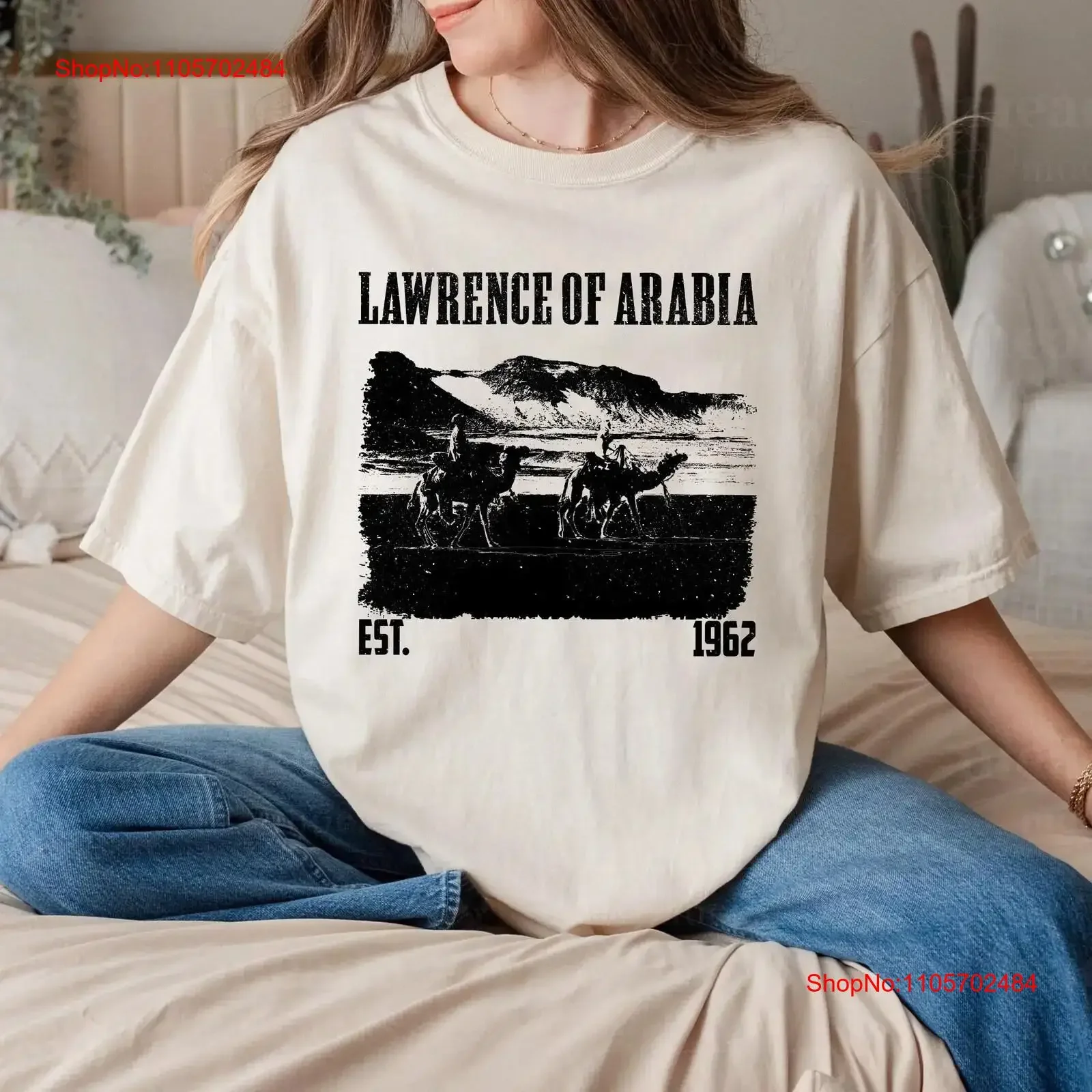 Lawrence of Arabia T Shirt Movie Film Vintage Retro Classic s for him Christmas vintage Washed graphic Casual Comfortable