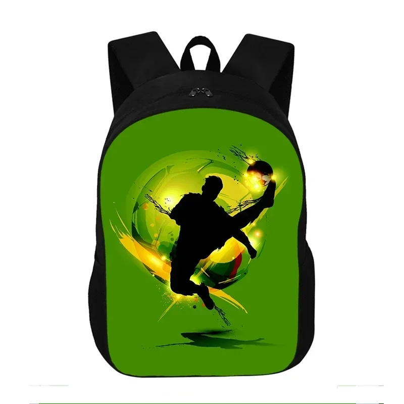 New Fashion Cool Footbally Soccerly Print  Custom Backpack Boy Girl Large-Capacity School Bags Kids Kindergarten Bag Boy Bookbag