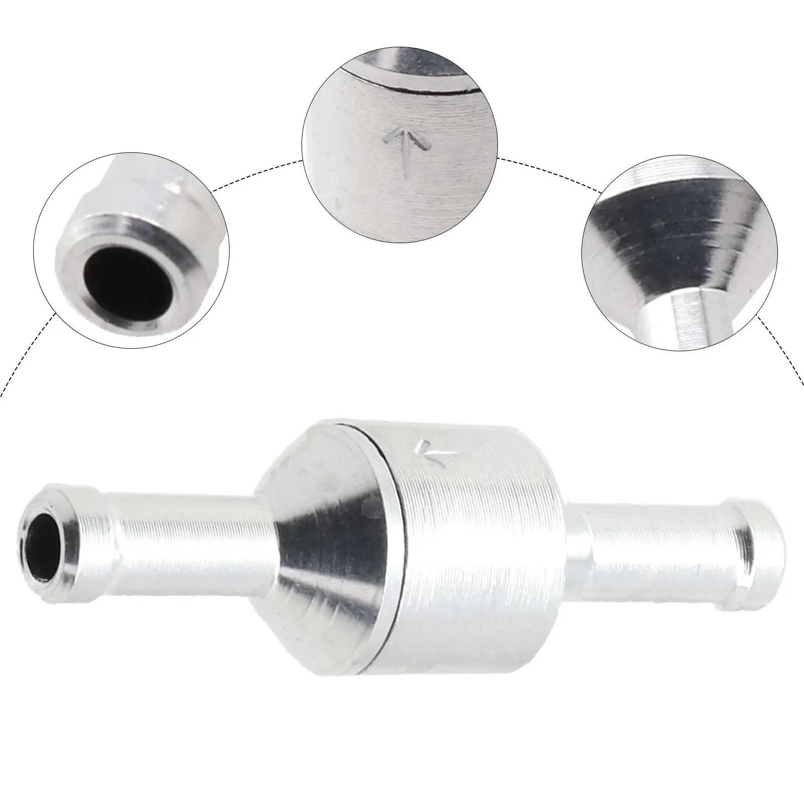 

Non-Return Valve Sturdy and Efficient Aluminum Non return Check Valve Prevents Fuel Siphoning and Keeps It in the Line