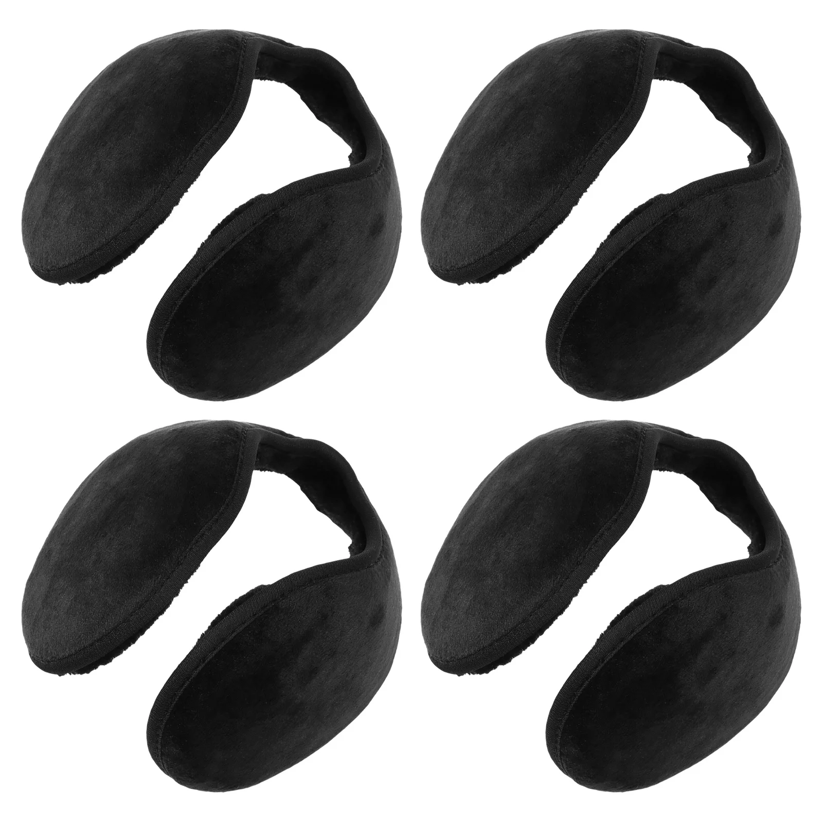 4 قطعة غطاء للأذنين للشتاء في الهواء الطلق من الصوف السميك لتدفئة الأذن للنساء والرجال خلف الرأس خفيف الوزن ودافئ لحماية الأذن للتزلج #1