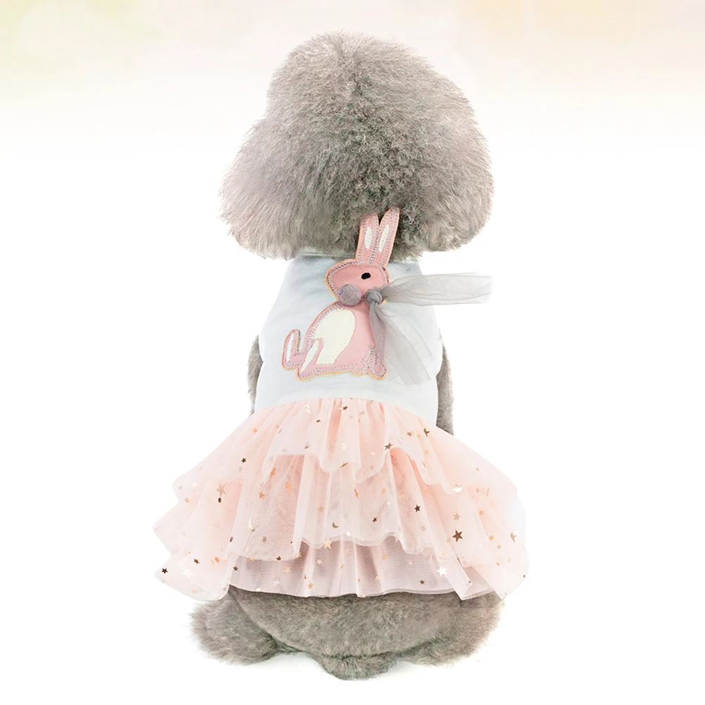 

Pets Skirt Cute Dress Outdoor Puppy Clothes Tulle Gown Dog Gauze White Tutu Lace