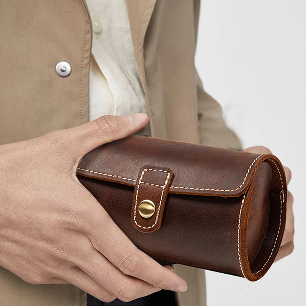 

Storage Case 2 Slots Premium Watch Box Dustproof Scratch Resistant Display Holder Jewelry Organizer Watch Container