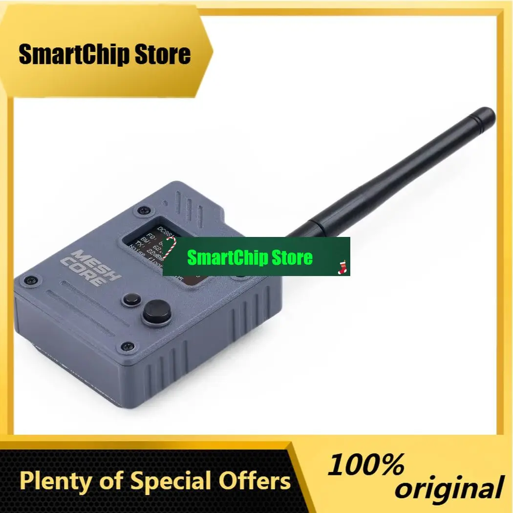SmCpMeshCore Wio Tracker L1 Pro 868MHz 915MHz Lora IoT Off-Grid Secure Text Communication Device, OLED L76K GPS,rechargeable Bat