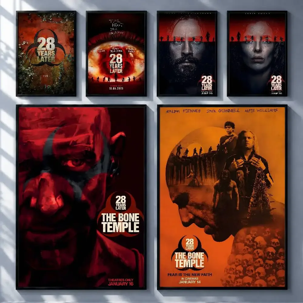 Horror Movie 28 Days Later Posters Premium Self-Adhesive No Residue Wall Sticker for Home Office Bar Decor