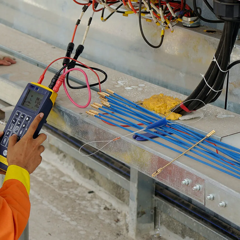 

1 Set Fiberglass Fish Tape Cable Puller Wire Fishing Tool Electrical Threading Supply For Electricians Cable Wiring Threader