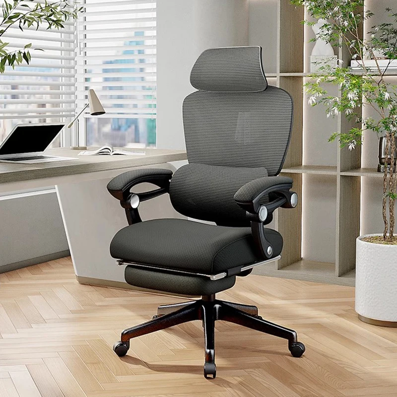 

Lumbar Support Headrest Office Chairs Lounge Comfort Furniture Mobile Ergonomic Office Chairs Rotate Work Cadeiras De Escritorio