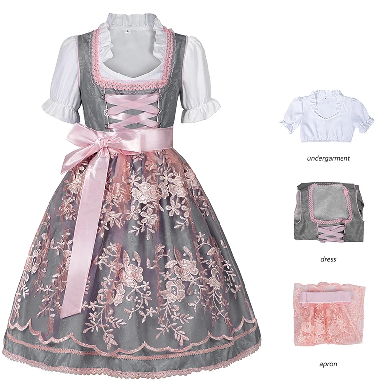 

Halloween Cosplay Children German Beer Skirt Bavarian Traditional Clothing Children's Performance Costume for Children's Day