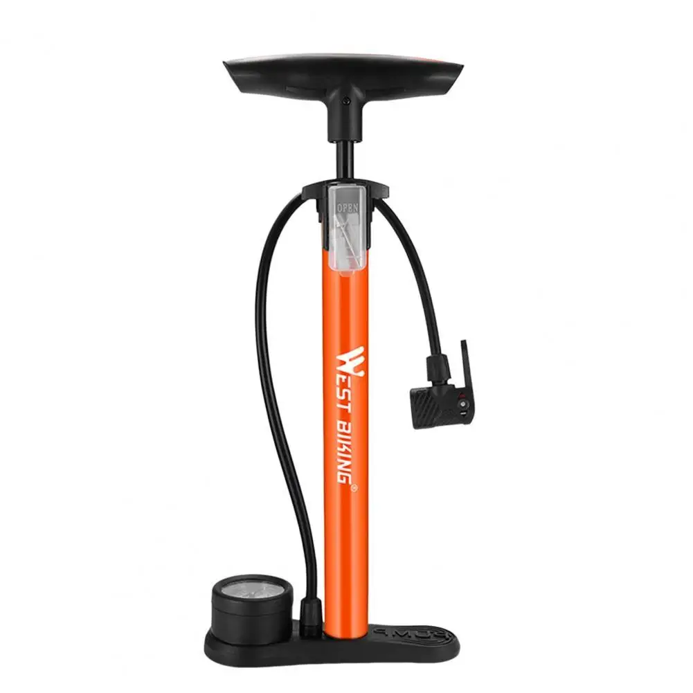 

High Pressure 160 PSI Stainless Steel Body Bicycle Pump Labor-saving Bike Tire Pump with Air Pressure Gauge Bike Repair Kit