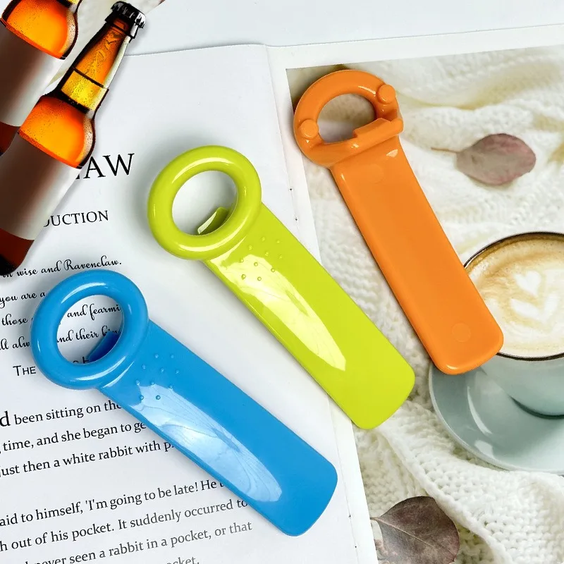 random color1pc Multifunctional Bottle Opener Non-slip Manual Can Opener Beer Soda Bottle Cap Remover Kitchen Jar Lid Gripper