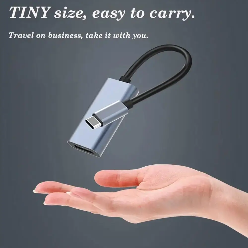 4K 30Hz Type C to Adapter USB 3.1 HUB HDTV Converter Cable for iPhone 15 TV Converter for PC iPad Laptop