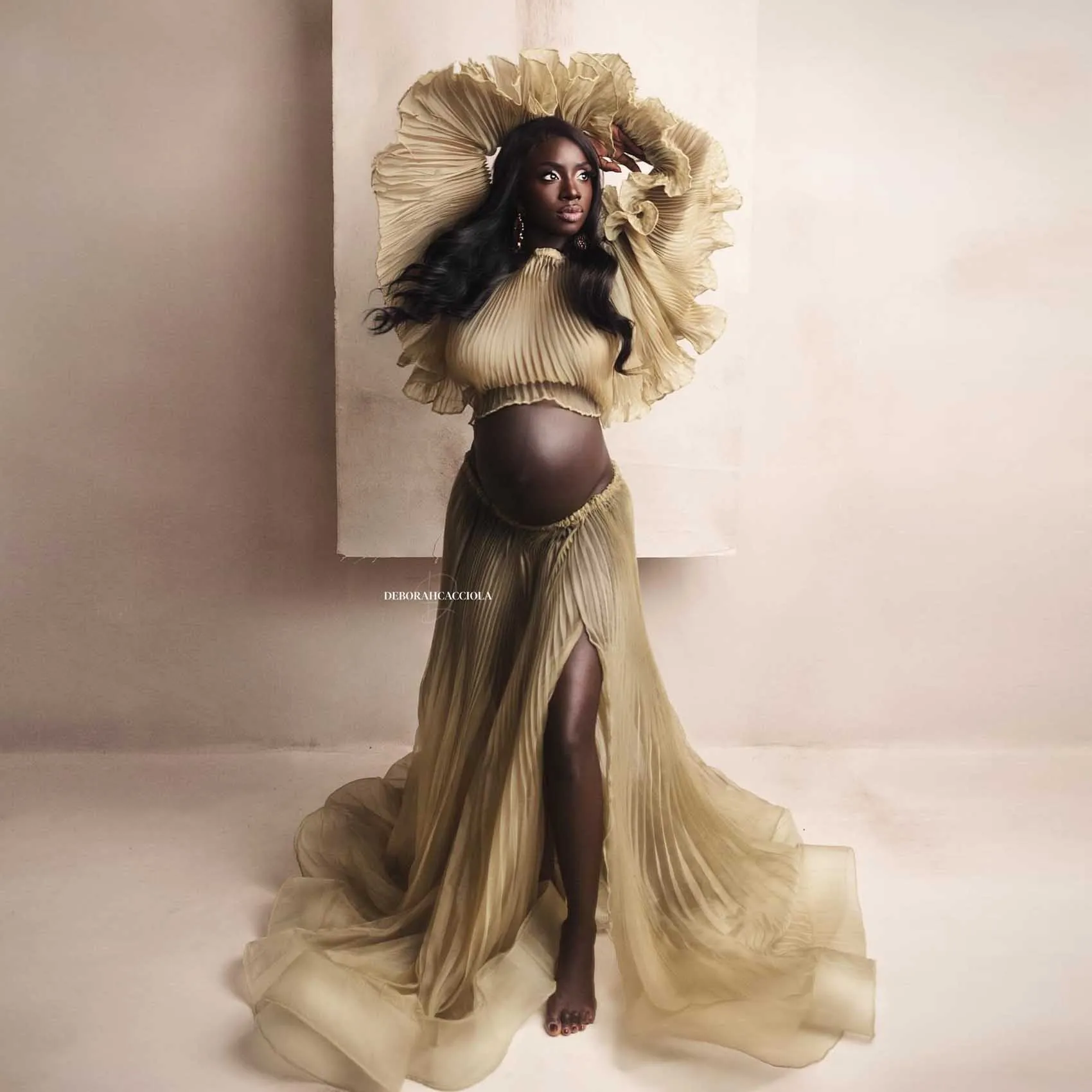 Dreams Olive Pleate…