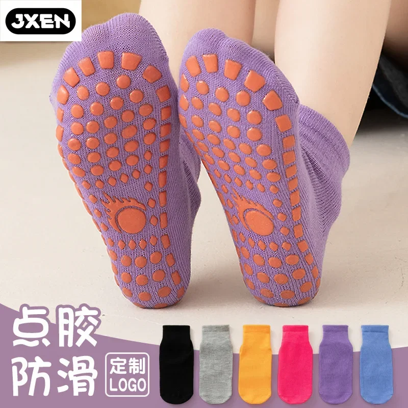 Chaussettes de yoga unisexes en coton tricoté, anti-aldes, quatre saisons, universelles