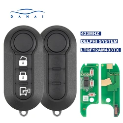 dahai Car Key For Fiat 500L Ducato Citroen Jumper Peugeot Boxer Marelli Fiat 500 Doblo Grande Punto Delphi PCF7946 433MHz