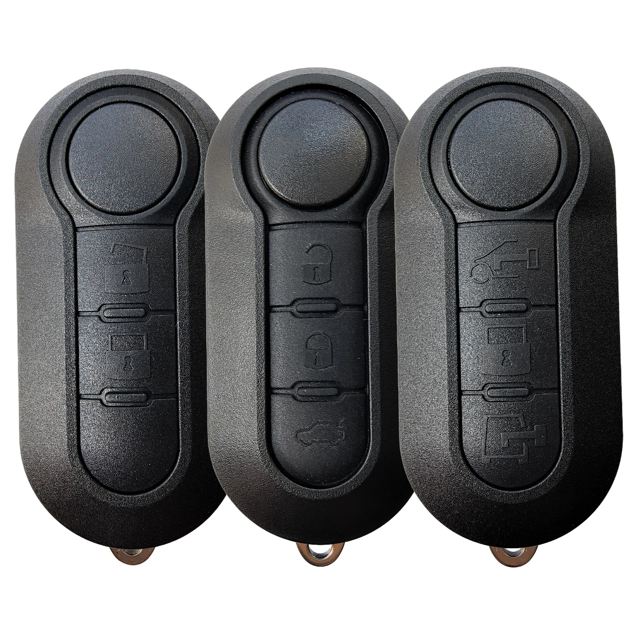 Jingxin 2/3 Tasten Autoschlüssel-Fernbedienungsgehäuse, Leeres Gehäuse mit SIP22-Klinge für Fiat 500 Panda Punto Bravo – Detail 3