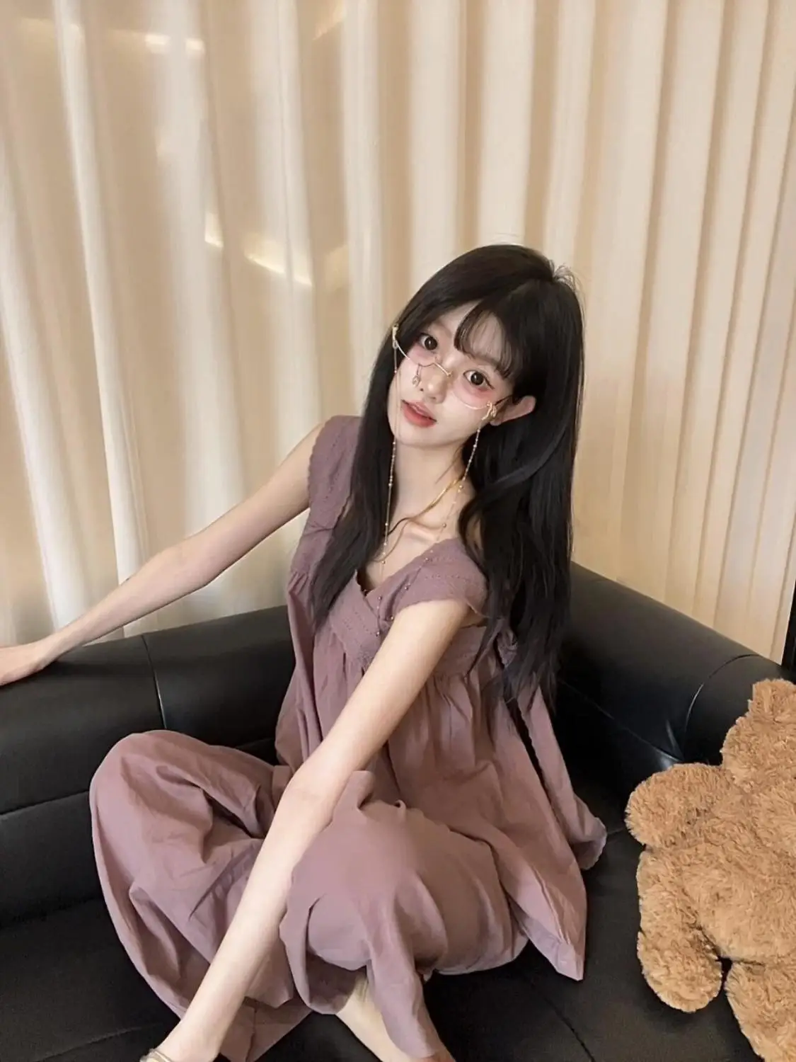 

Girl's Sleeveless Suspender Pajama Sets Women's New Korean Style Cute Summer Thin Home Clothing 2-piece Set Pajamas Shorts Woman