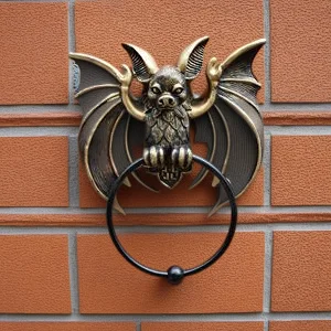 

Хэллоуин летучая мышь дверной молоток Настенный декор смола дверь окно подвесной орнамент уникальный готический стиль украшение дома жуткая вечеринка