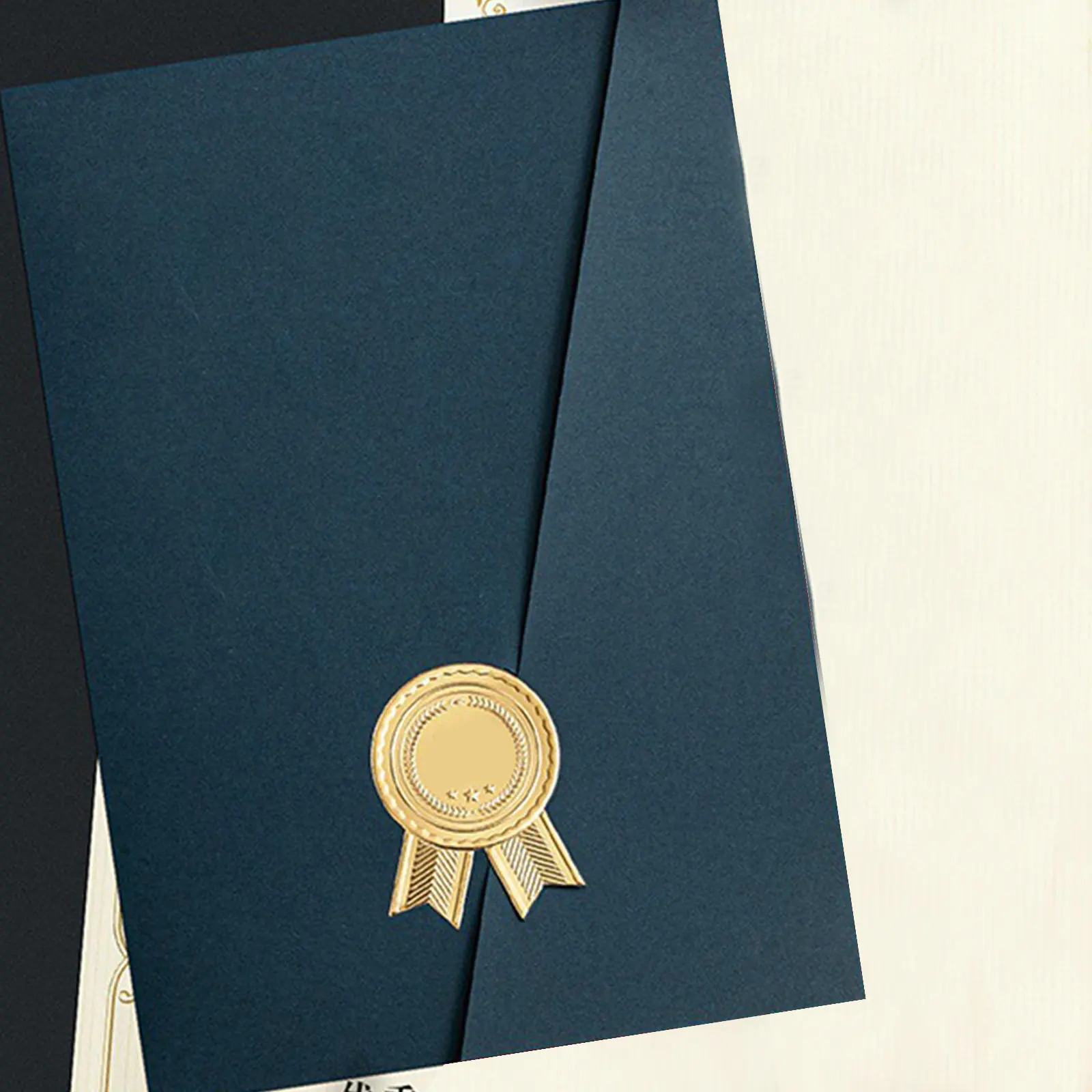 Premium Paper Certificate Cover Diploma Holder for Graduation Awards Marriage Licenses Citizenship Certificates Display