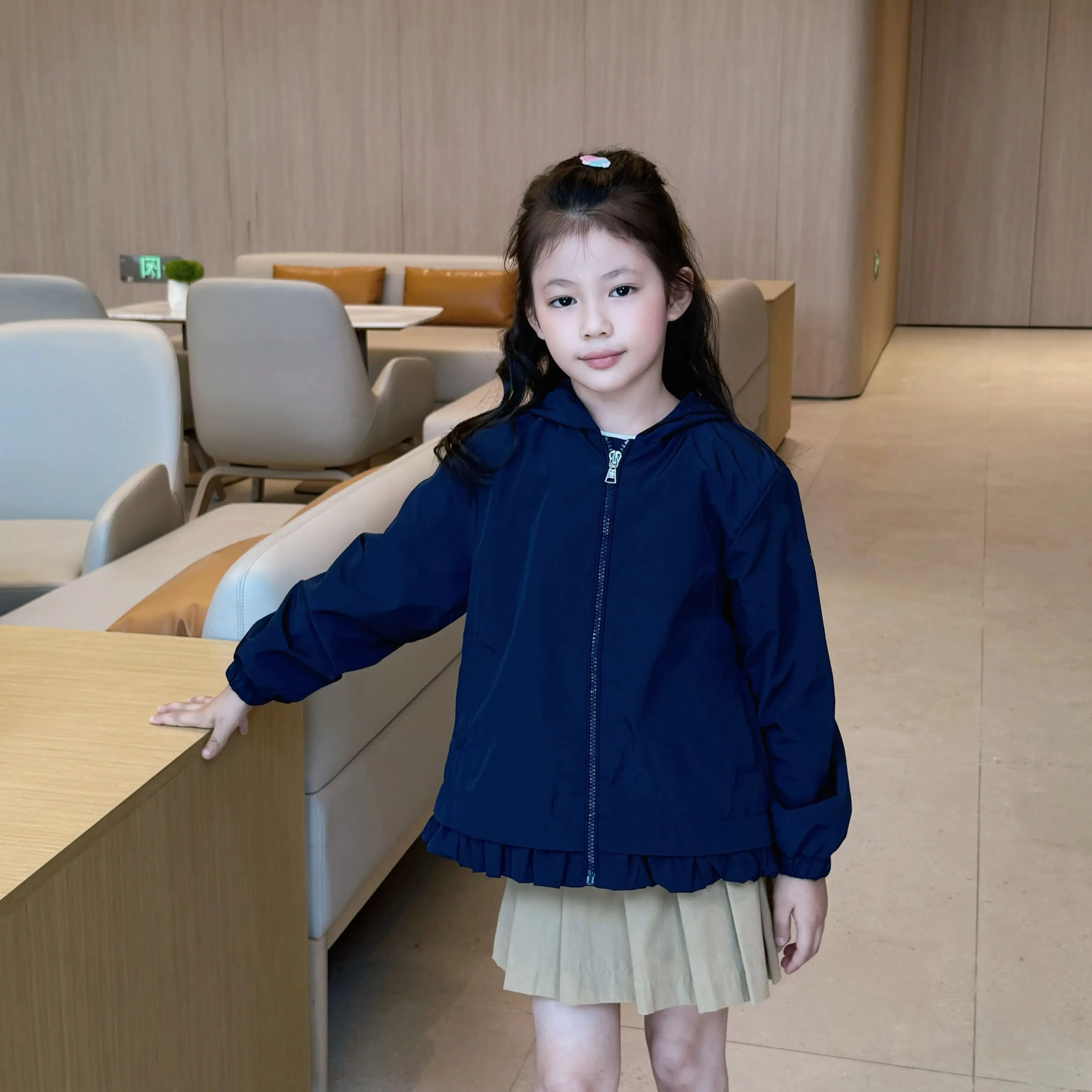 

Autumn New Girls Cute Dark Blue Cute Jacket