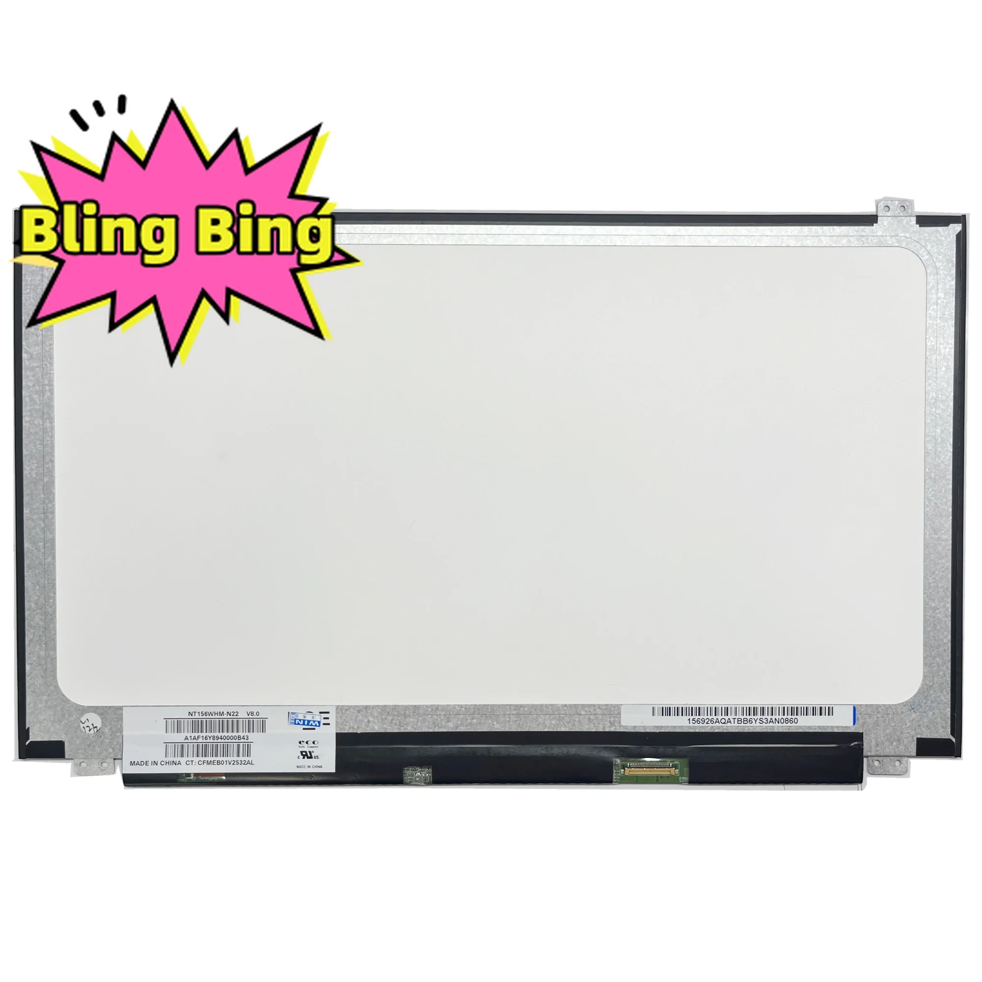 NT156WHM-N22 ajuste N156BGA-EA2 E42 NT156WHM-N42 LTN156AT39 b156xtn070 LTN156AT37 1366 × 768 30 PIN EDP LCD