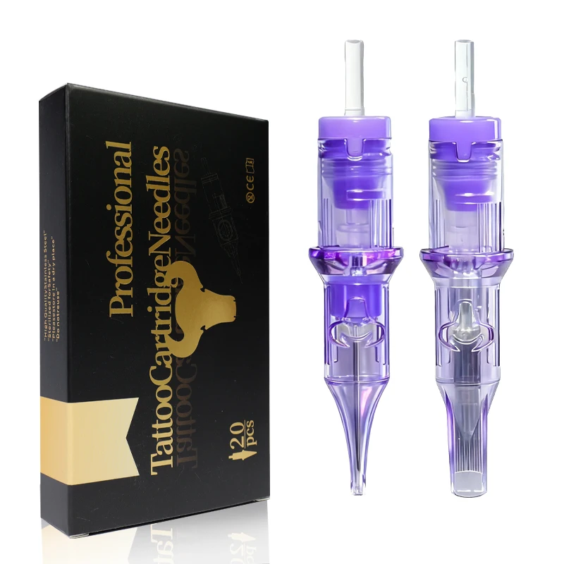 

20PCs/ Pack 0805RL Tattoo Needle Cartridges 0.25mm Super Bugpin Round Liner for Precision Eyebrow Lip Permanent Makeups