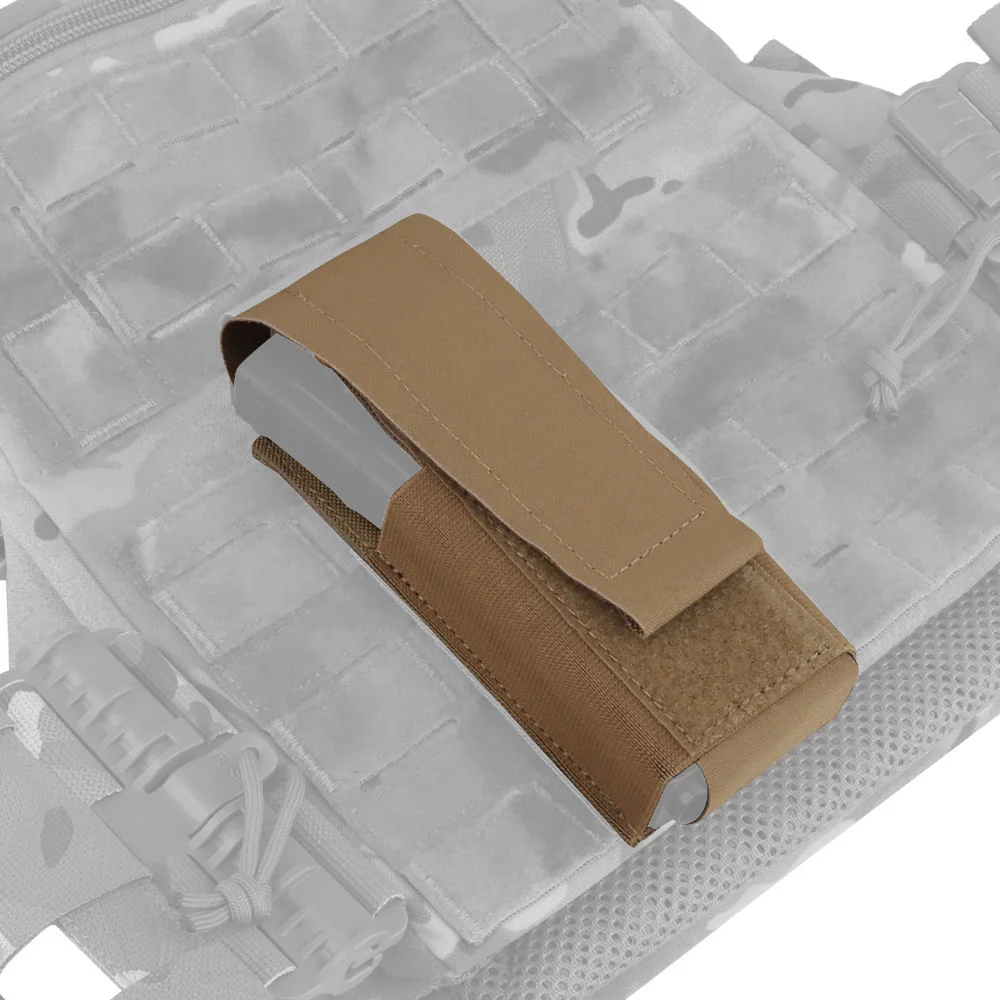

Тактический подсумок для одного патронташа 5.56 AK AR M4 AR15, нейлон, цвет Coyote Brown, MOLLE, для магазинов 5.56 мм