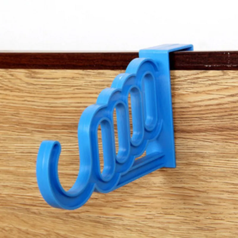 Door Hanging Foldable Clothes Hanger MultiFunction Drying Rack Storage 5 Hole Suit Bathroom door Storage Rack