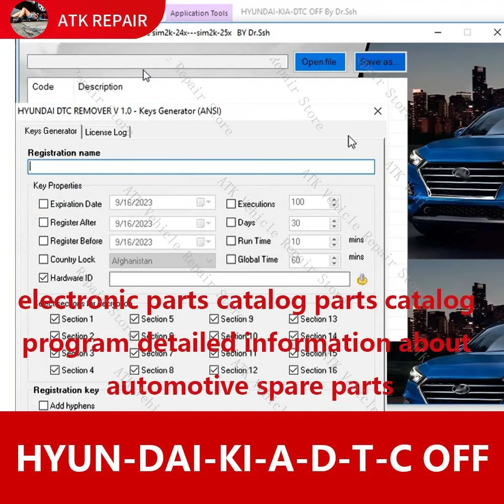 Automotive Software - For HYU--NDAI - For KI--A + D-T-C OFF - Only supports languages E-G-RT-V-A