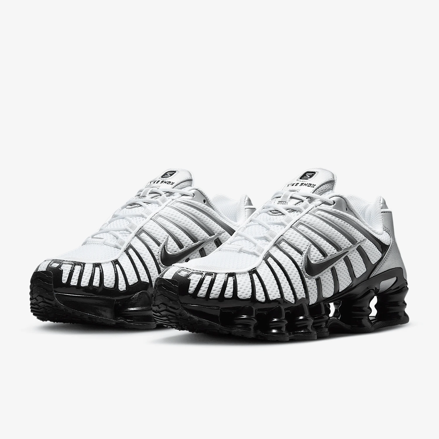 Tênis de corrida feminino Nike Shox TL genuíno, moderno, com sola grossa e amortecida, para atividades ao ar livre, HQ4049-001
