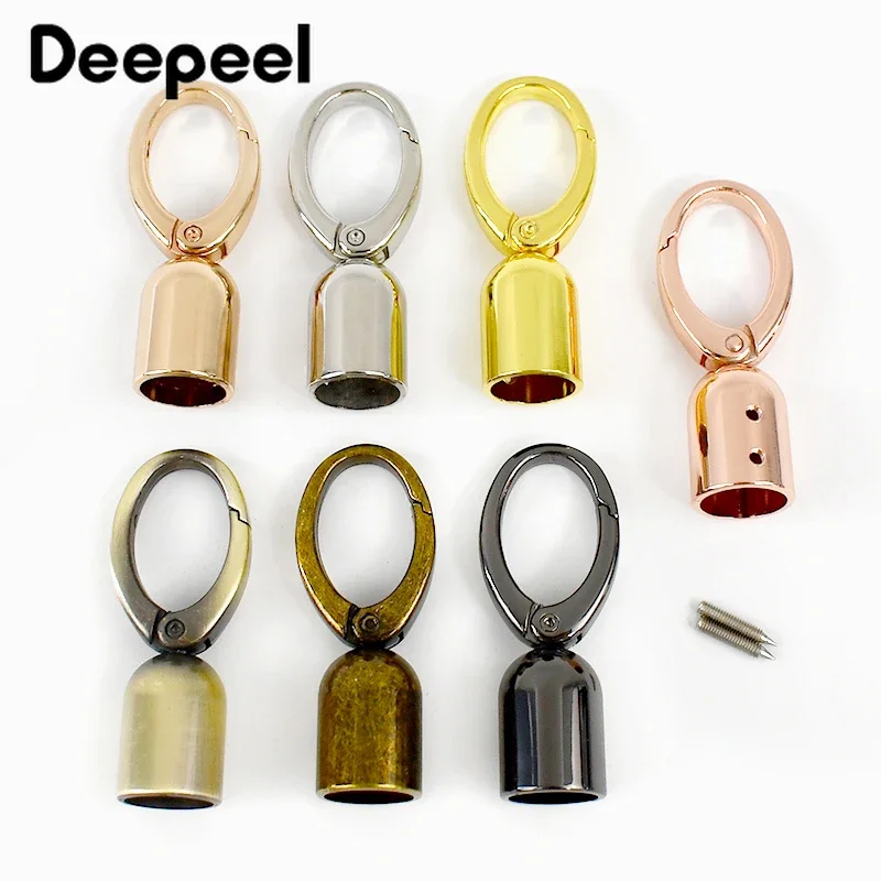 2/4Pcs Deepeel Bag Straps Connector Hanger Metal Buckles for Bags Cap Clasp Handbag Strap Stopper Cord Hook Hardware Accessories