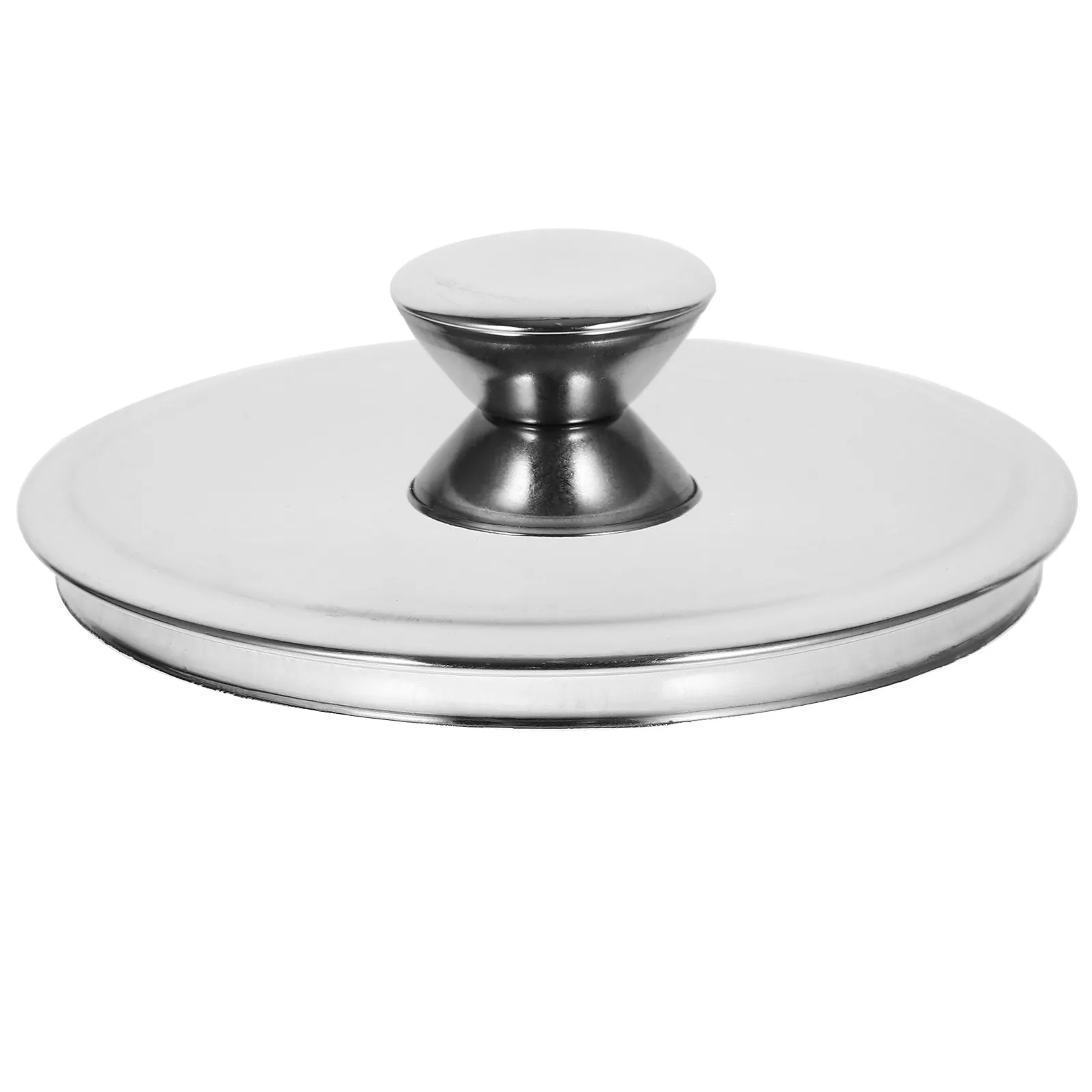 Stainless Steel Seasoning Jar Lid Reinforced Drop Resistant Oil Pot Cover Universal Metal Lid Spill Proof Pan Cover Kitchen
