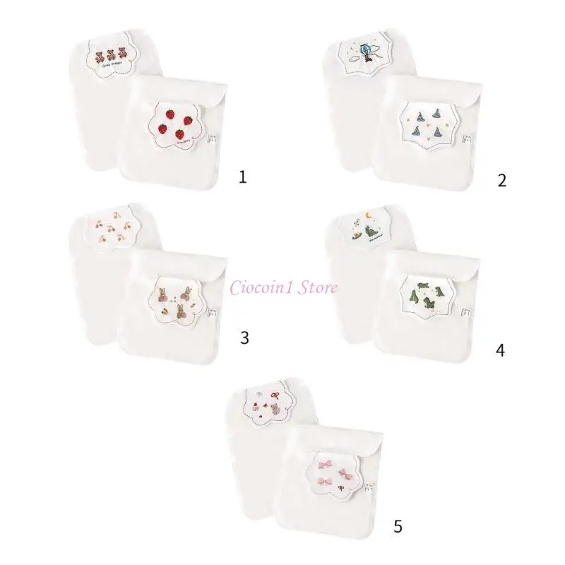 

Y1UB 2xCute Cartoon Kindergarten Back Towel Kids Sweat Absorbent Towel for Toddlers