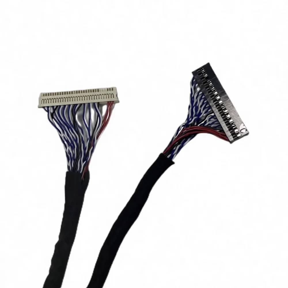 High Performance 30 Pin LVDS Cable FIX30 S8 Plug For 17 27 Inch LCD Screen Monitor Driver Board Signal Connection