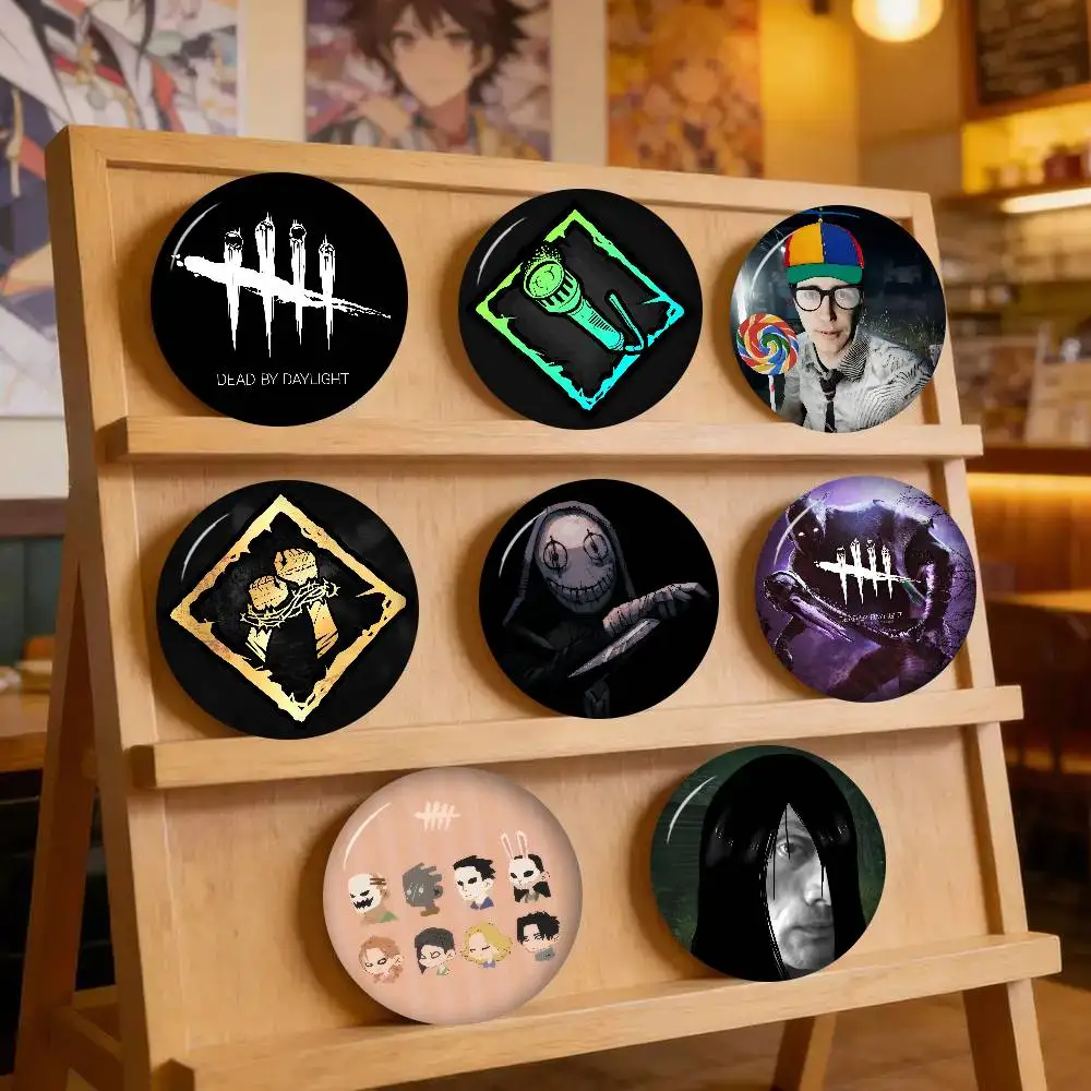 Game D-Dead By D-Daylight   32/44/58MM Customizable Button Pins Cute Funny Creative Badge Jewelry Decor Gifts For Friends