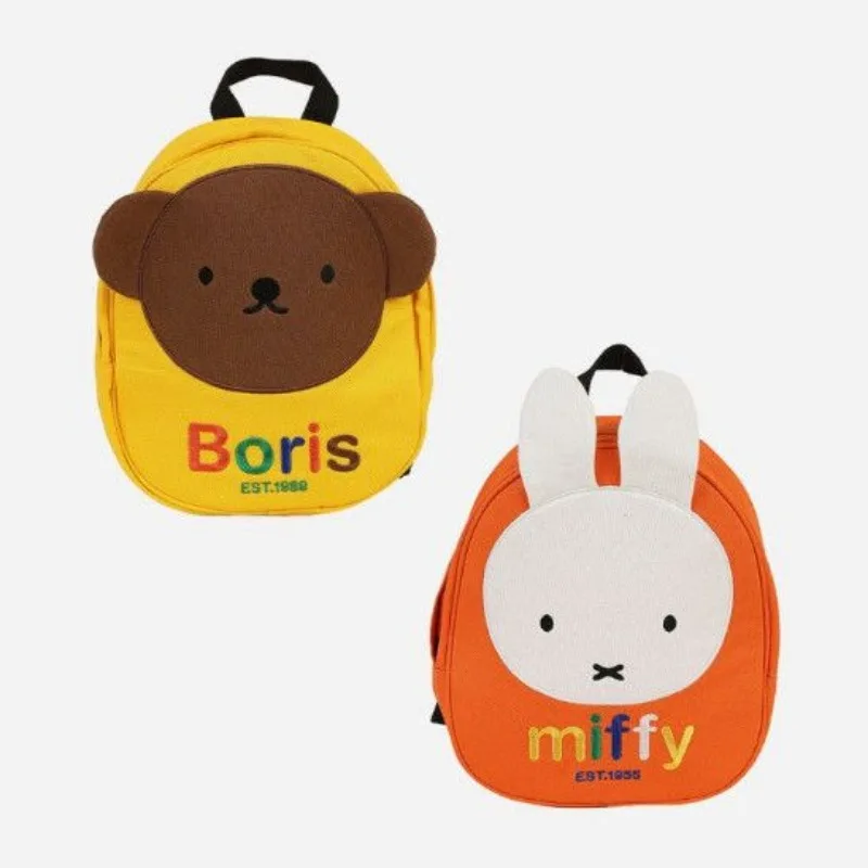 In Stock Miffy Boris Kids Backpack Cute Cartoon Anti Lost Toddler School Bag Lightweight Mini Rucksack for Kindergarten Children